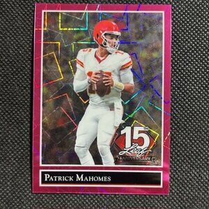 2025 Leaf 15th Anniversary Gold Leaf Stars Laser Pink Patrick Mahomes /8 SSP